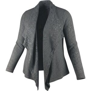 eileen fisher waterfall cardigan herringbone cascading jacket 2X 2017 soft cozy
